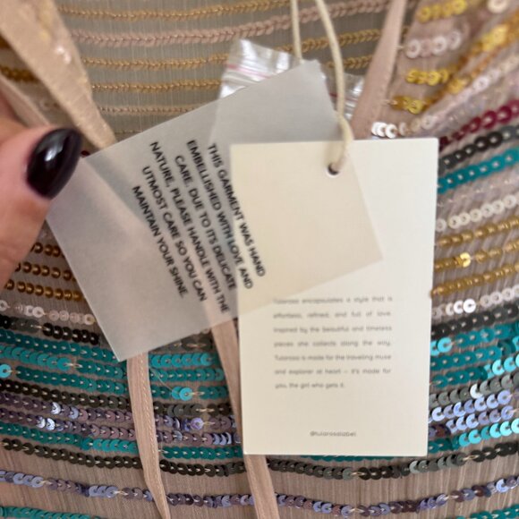 Pastel Sequin Mason Dress by Tularosa - Picture 8 of 9